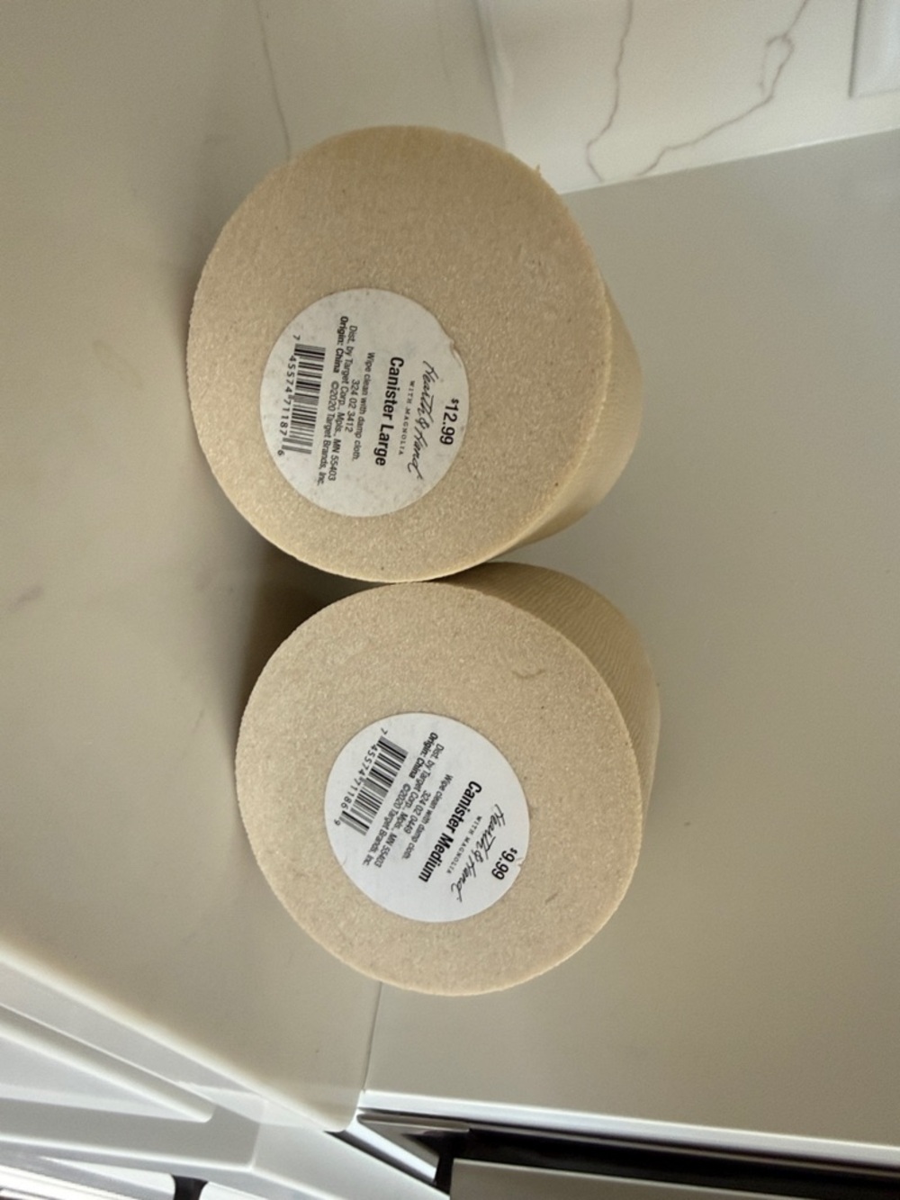 Threshold Beige Textured Ceramic Canister Set - Picture 2 of 2